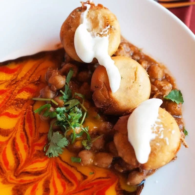 Tikki with Chole